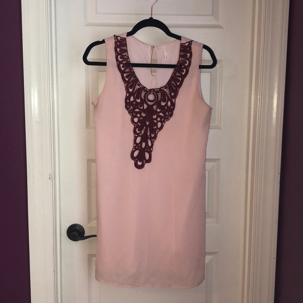Sage light pink dress